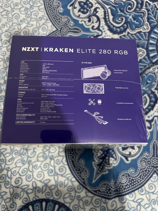 NZXT Kraken Elite 280 RGB – Novo Selado