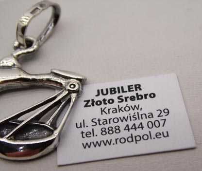 Srebrna zawieszka znak zodiaku WAGA