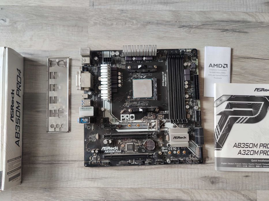 Материнська плата ASRock AB350M Pro4 (sAM4, AMD B350, PCI-Ex16) ryzen