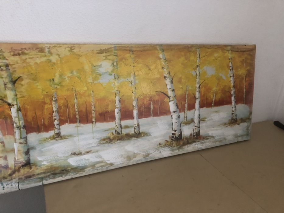 Quadro motivo árvores 1.50mt x 50cm