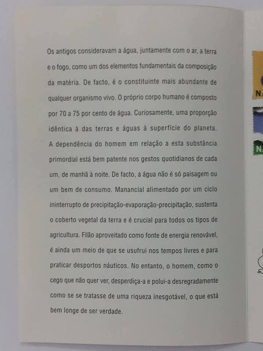 Pagela. Emissão : ÁGUA