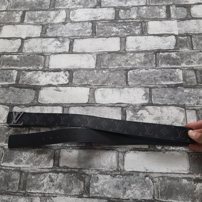 Ремінь Louis Vuitton Graphite Canvas Belt 110см gucc armani klein шкір