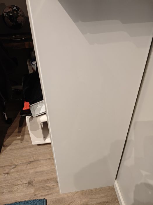 Usado - mesa de centro branca e móvel de TV branco 120x40cm