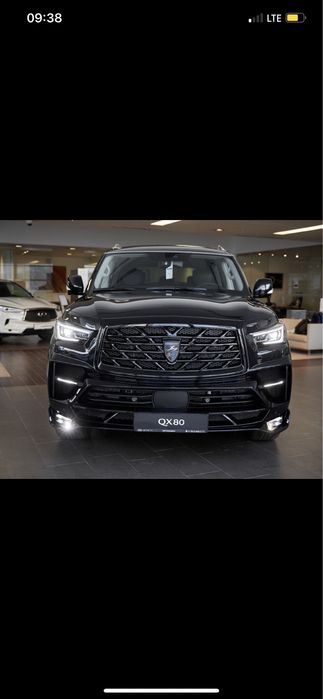 Рестайлинговый бампер на Инфинити qx80 2018-