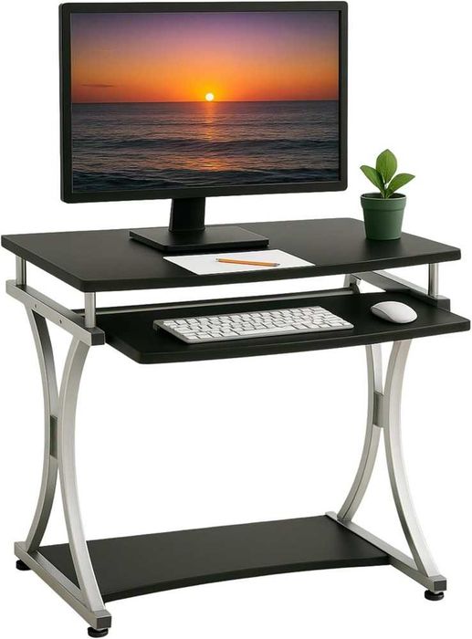 Techly Mesa compacta para PC com bandeja removível