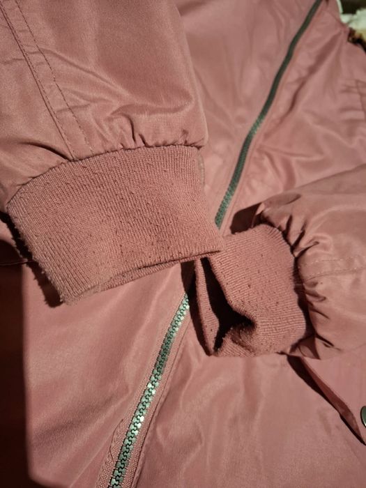 Ciepła zimowa kurtka parka dla dziewczynki 122