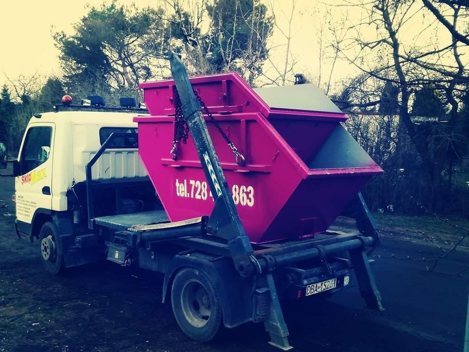 Wynajem kontenera wywóz gruzu śmieci odpady kontener big bag