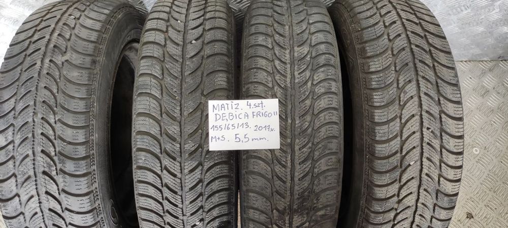 koła matiz dębica r13 4x114 155/65 2017r 5.5mm m+s
