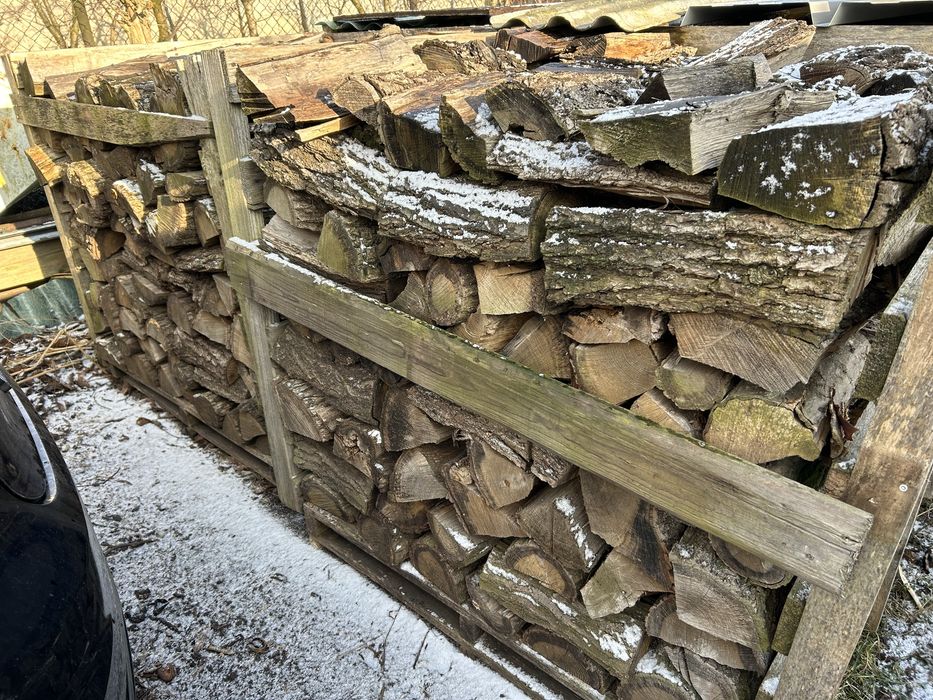 Drewno kominkowe opałowe dąb sezonowany