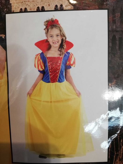 Strój kostium przebranie królewna śnieżka sukienka