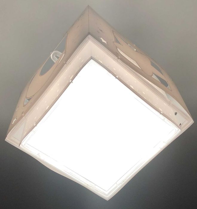 Candeeiro teto criança Moonlight Lua e estrelas cinza