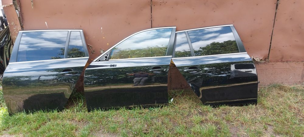 Drzwi przod tyl lewe prawe bmw e61 black sapphire metalli