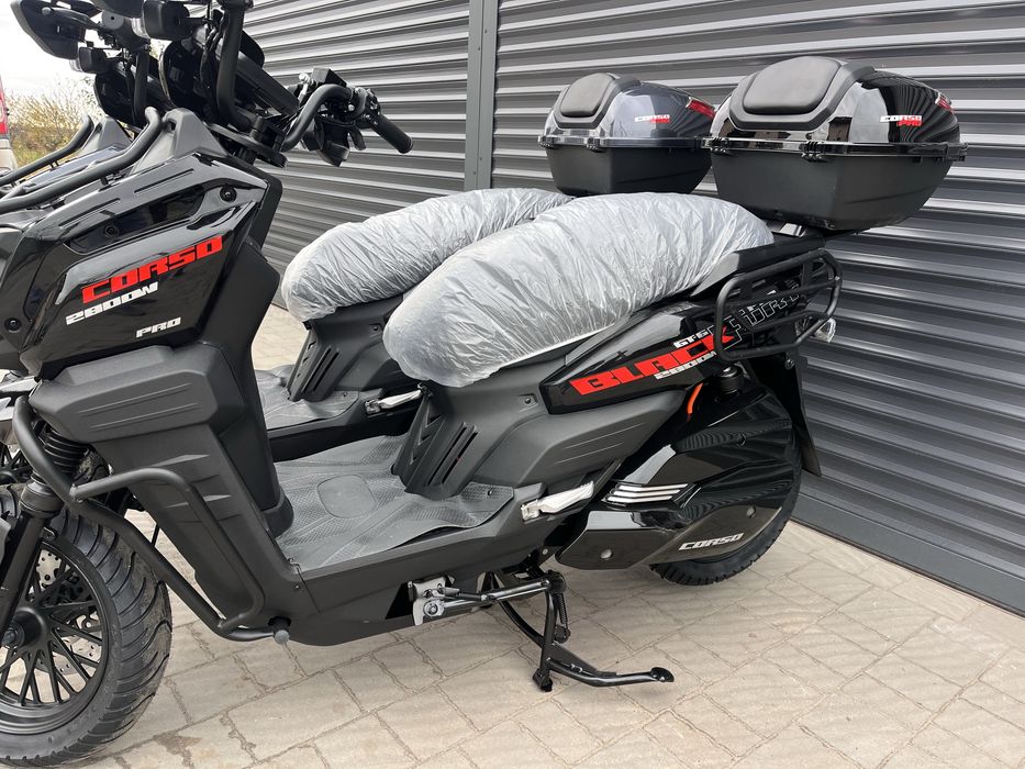 ‼️Безкоштовна доставка‼️Електроскутер Corso BlackFury2800W 72V40Ah