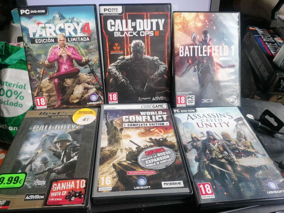 Jogos PC Retro em CD (Venda - Troca)