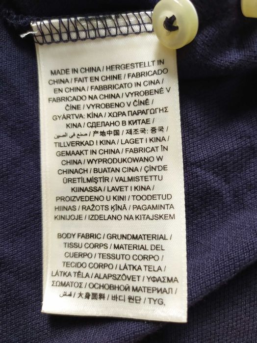 GANT Polo Granatowa Regular Fit XL Bawełna Logo Premium