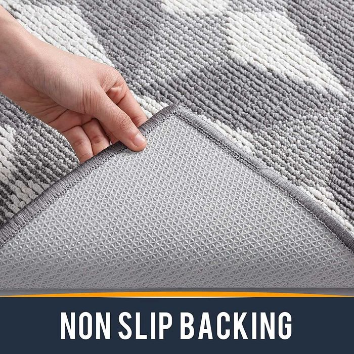 Tapete para entrada interior Dexi, capacho, 50 x 80, cinza