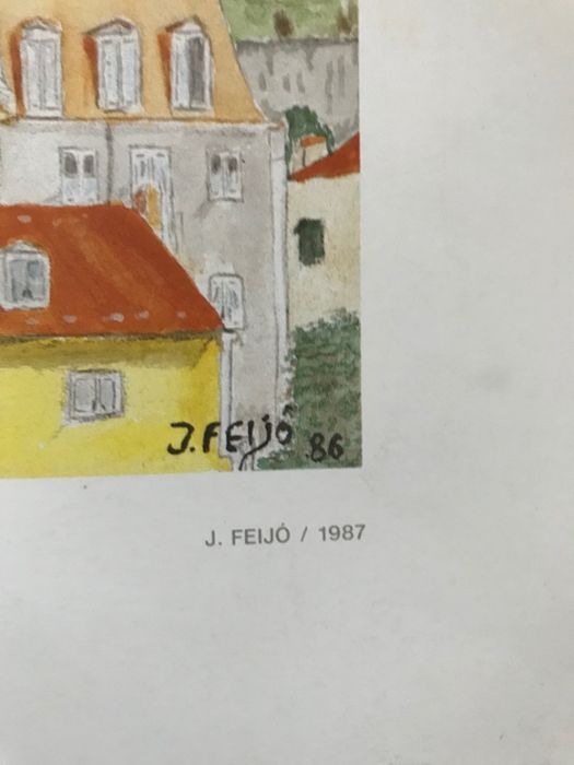 Lithograph: View of Lisbon from São Jorge Castle64729674157953123