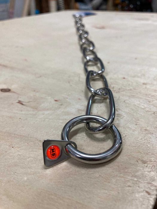 HS Sprenger Coleira Estranguladora Aço Inox Elos Largos - NOVA