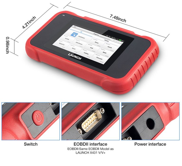 MÁQUINA DE DIAGNÓSTICO AUTOMÓVEL Launch x431 CRP123E SELADO