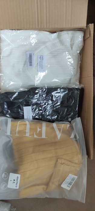 Paczka ubrań bluzki mix rozmiarów S-XL nowe 17 sztuk