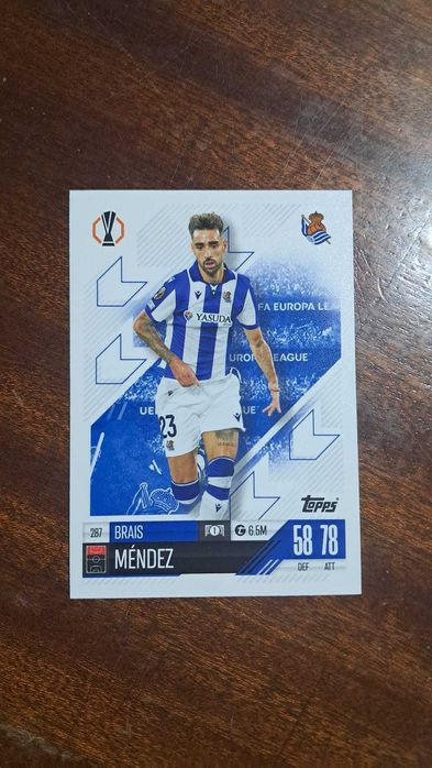 Cartas da coleção Match Attax da Topps 2024/2025 Brais Méndez