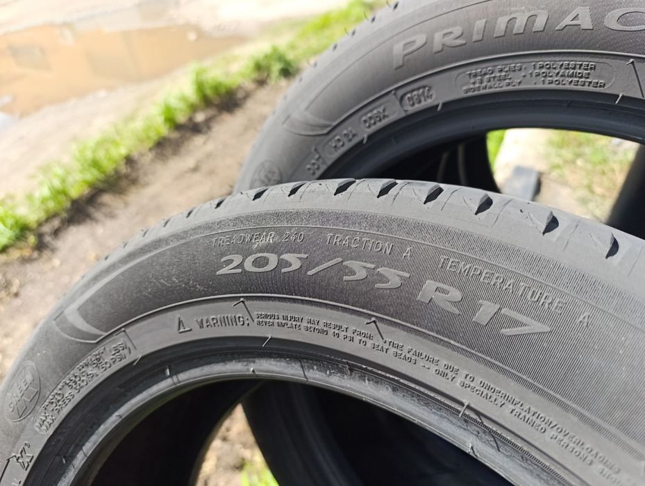 Комплект літніх шин Michelin 205/55 R17 резина Р17