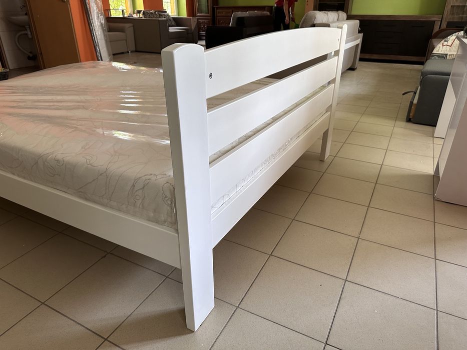 Ліжко двохспальне біле,кровать,двоспальне,дерево,матрац,Доставка