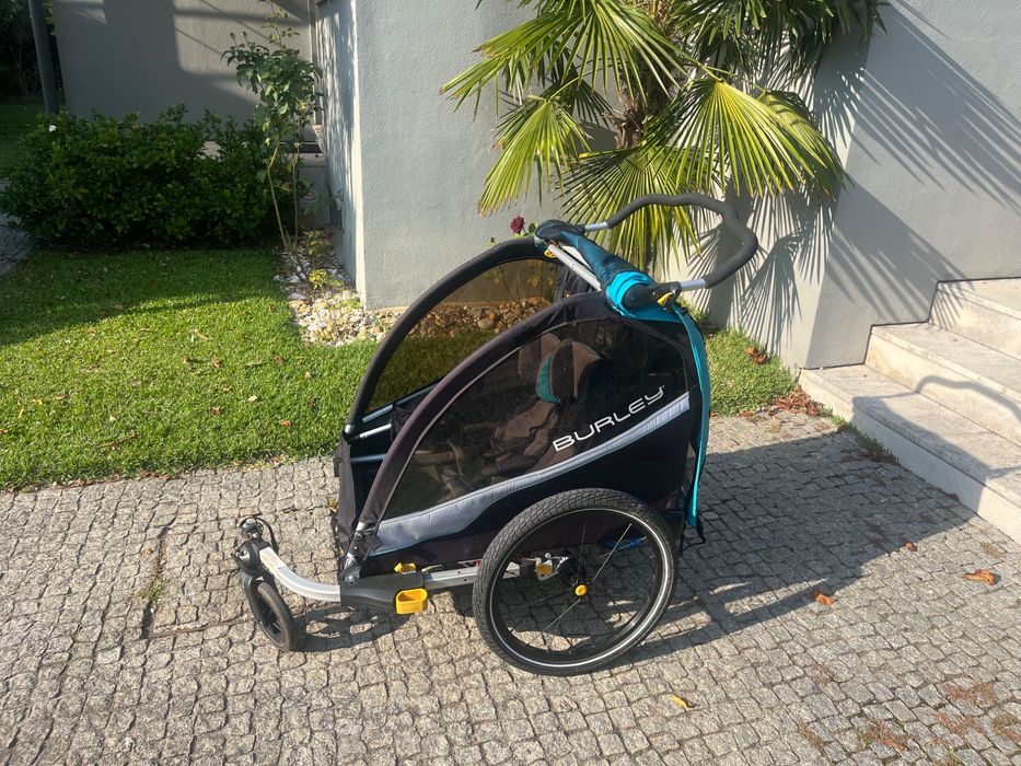 Burley D’LITE X [EN]: bike trailer and stroller (double) [PT]: reboque para bicicleta e carrinho de bebé (duplo)