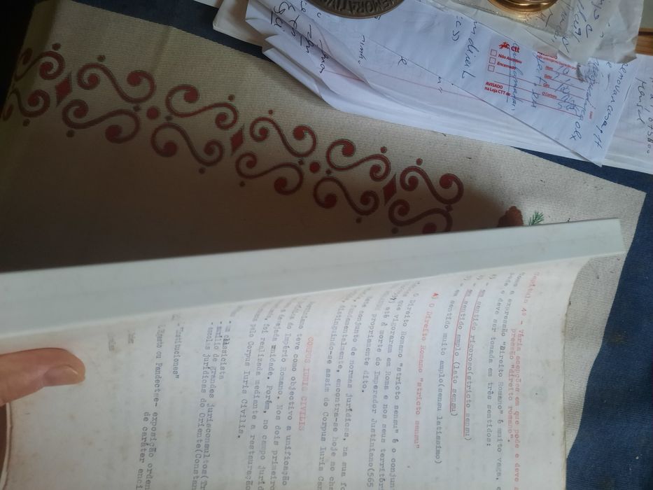 Resumos dactilografados de Direito Romano