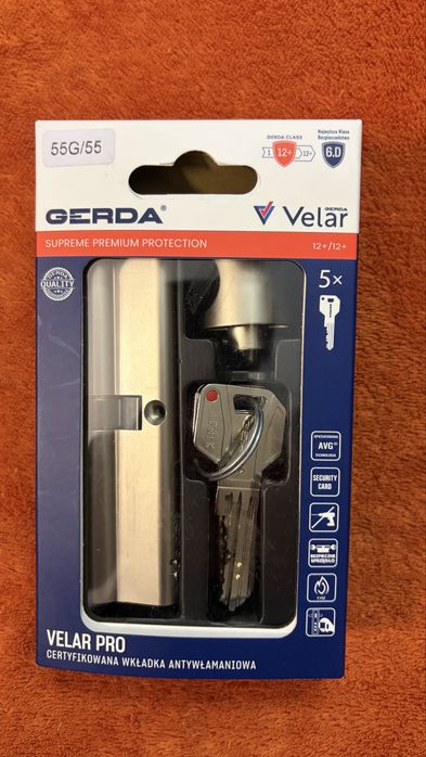 Gerda Velar Pro 55/55G Wkładka Zamek