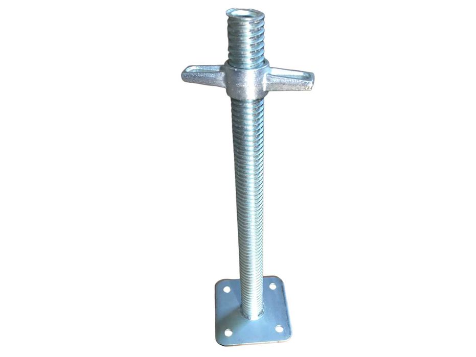 Домкрати до Риштувань, Опора, Гвинти, п'яти до будівельних лісів