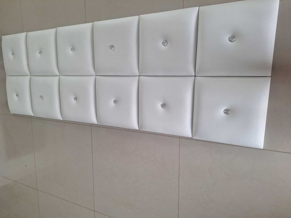 Panele scienne 12szt z kryształkiem. 30.5cm x 30.5cm x 12szt eco skóra