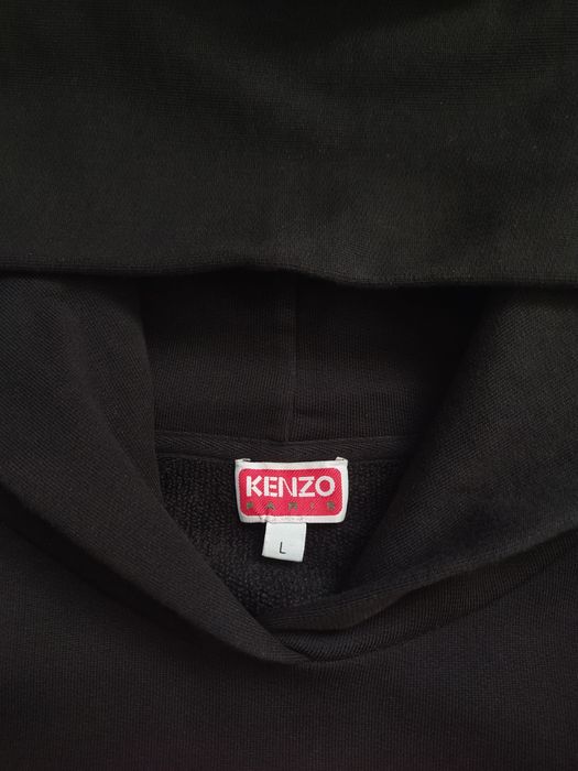 Худі KENZO Paris black big logo luxury item oversized fit (Розмір L)