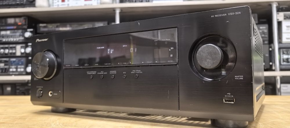 Ресивер Pioneer VSX-324/HDMI/USB/Optical/6Ω