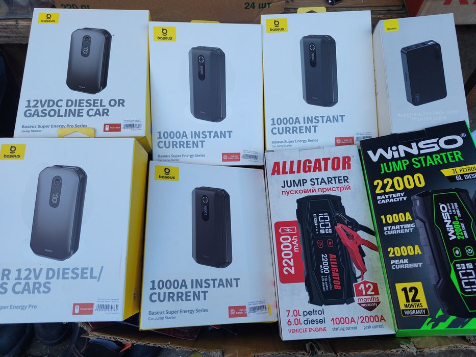 Пусковий пристрій бустер для авто Jump Starter Baseus Alligator