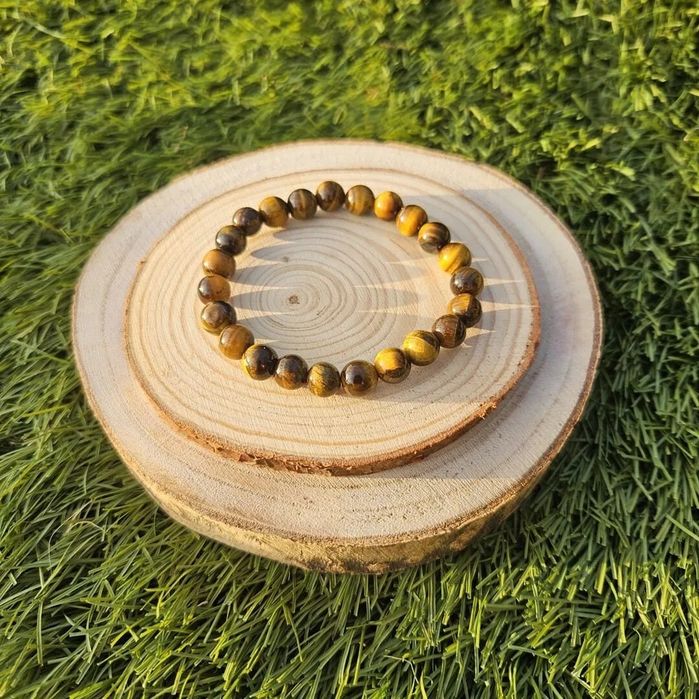 Pulseira Olho de Tigre 8mm