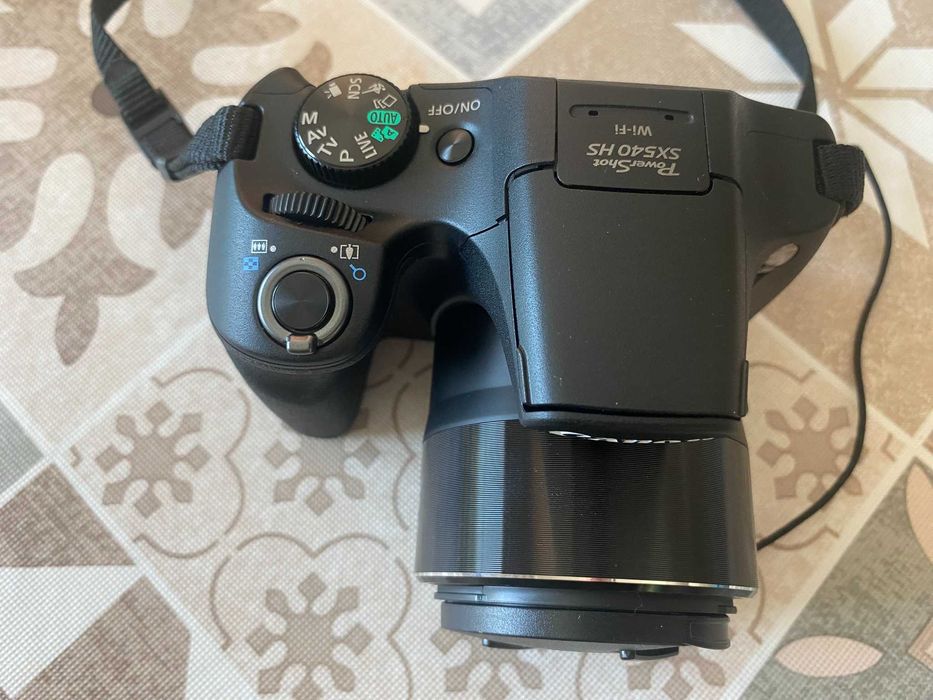 Canon SX540 HS 50x Zoom (tipo telescópio) + 64GB + 2 baterias – impecável