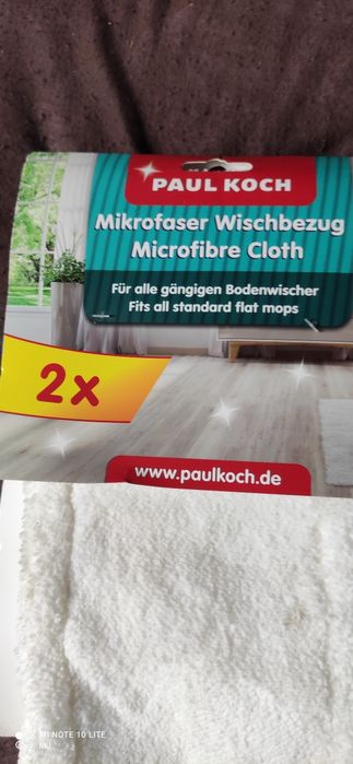 Nakładki z mikrofibry na mop płaski