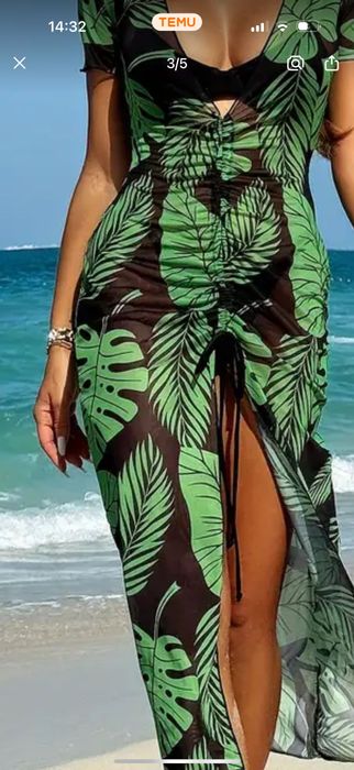 Plażowa sukienka narzutka