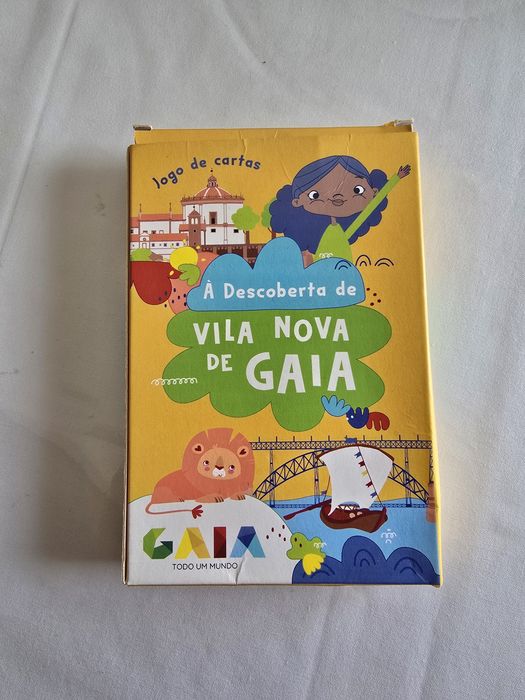 Jogo de Cartas "À Descoberta de Vila Nova de Gaia" pouco usado