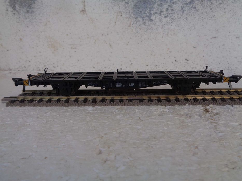 1:87 BEMO Vagão de transporte de veiculos comboio da DB
