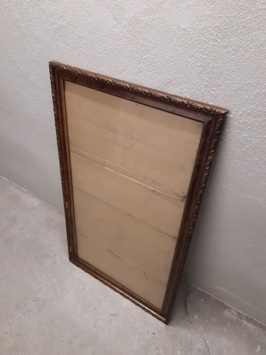 Rama stara drewniana, lustro, vintage