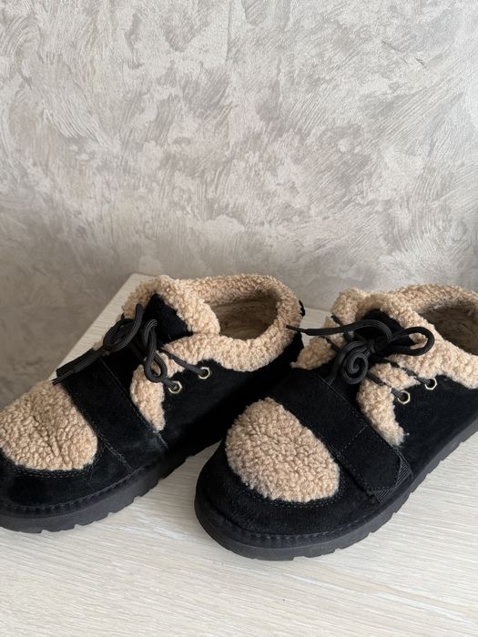 Ідеальні жіночі угі з хутром, угі тедді,чорні замшеві