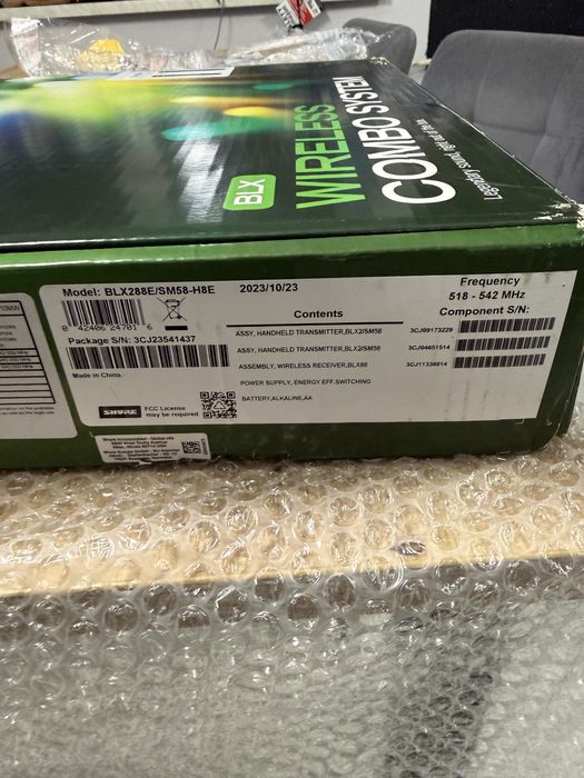 Zestaw mikrofonów bezprzewodowych Shure BLX288E/SM58-H8E