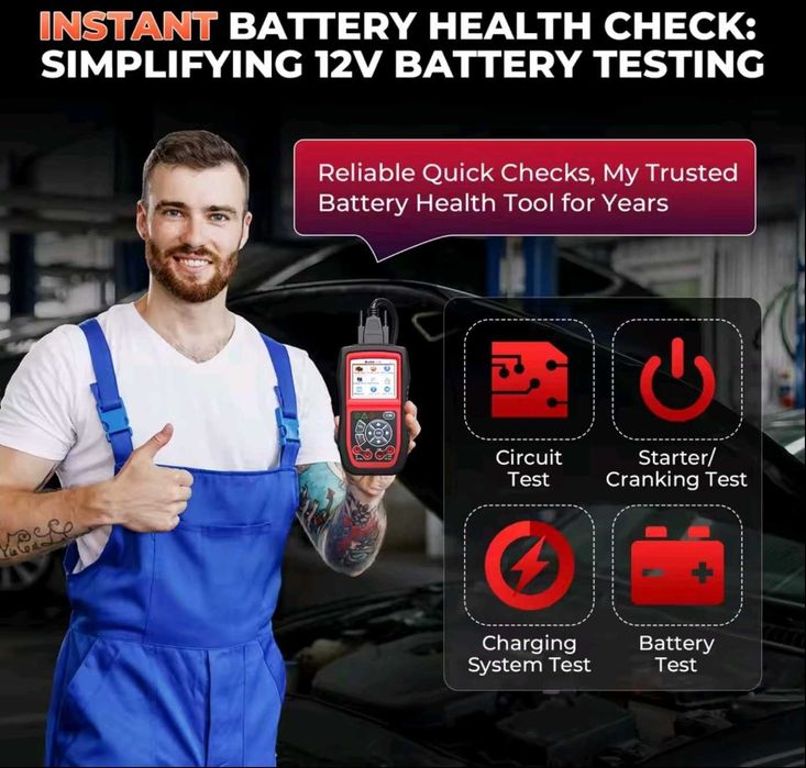 Multimetr tester baterii czytnik kodów 3 w jednym Autel AL539B