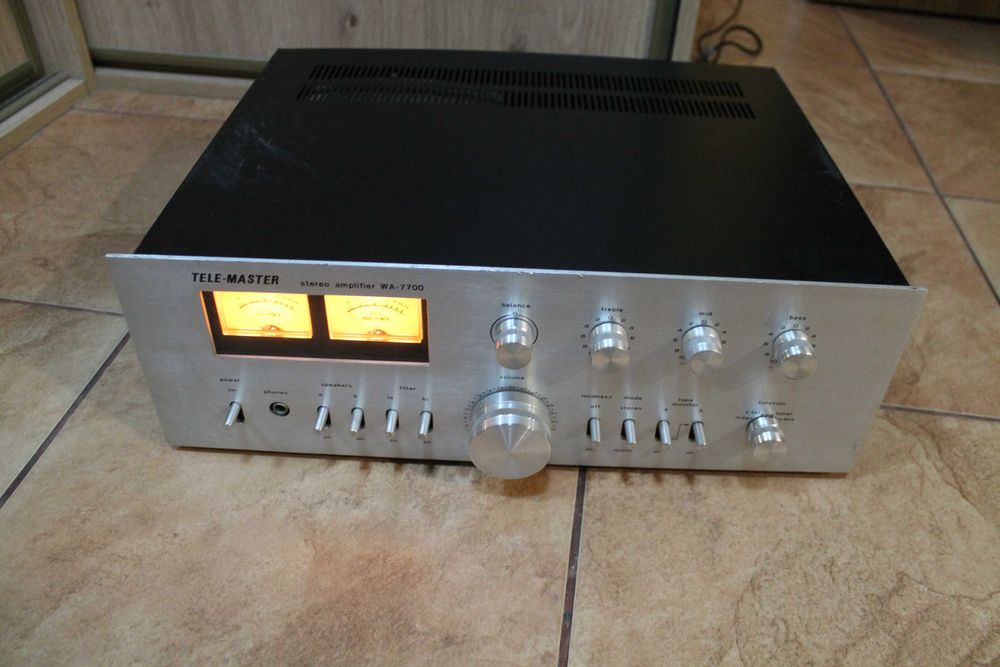Piękny Wzmacniacz Tele-Master WA-7700 Vintage Wangine Dual Mono