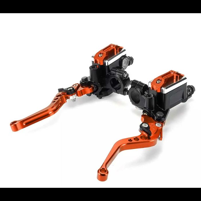 D60- moto kit manetes travão/embreagem DEPÓSITO DUPLO universal 7/8"