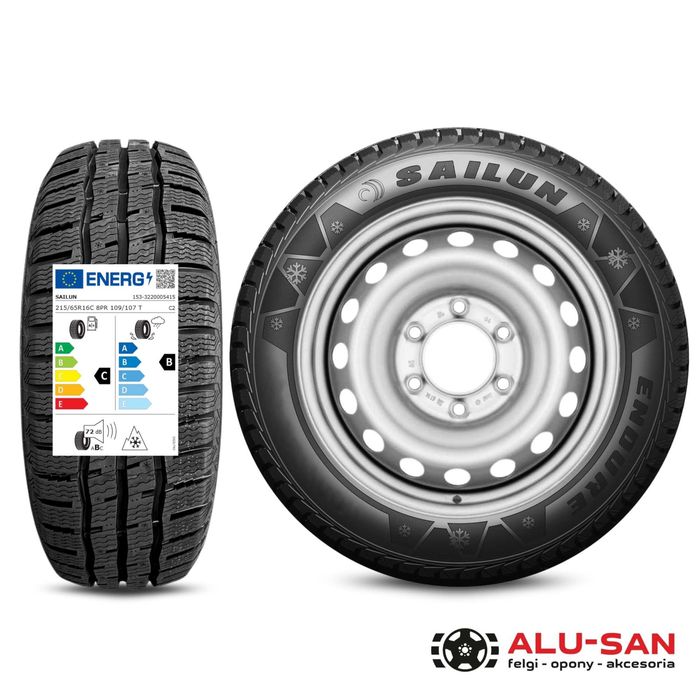 Nowe koła zimowe 16" FORD TRANSIT TOURNEO CUSTOM 6x120 215/65R16C