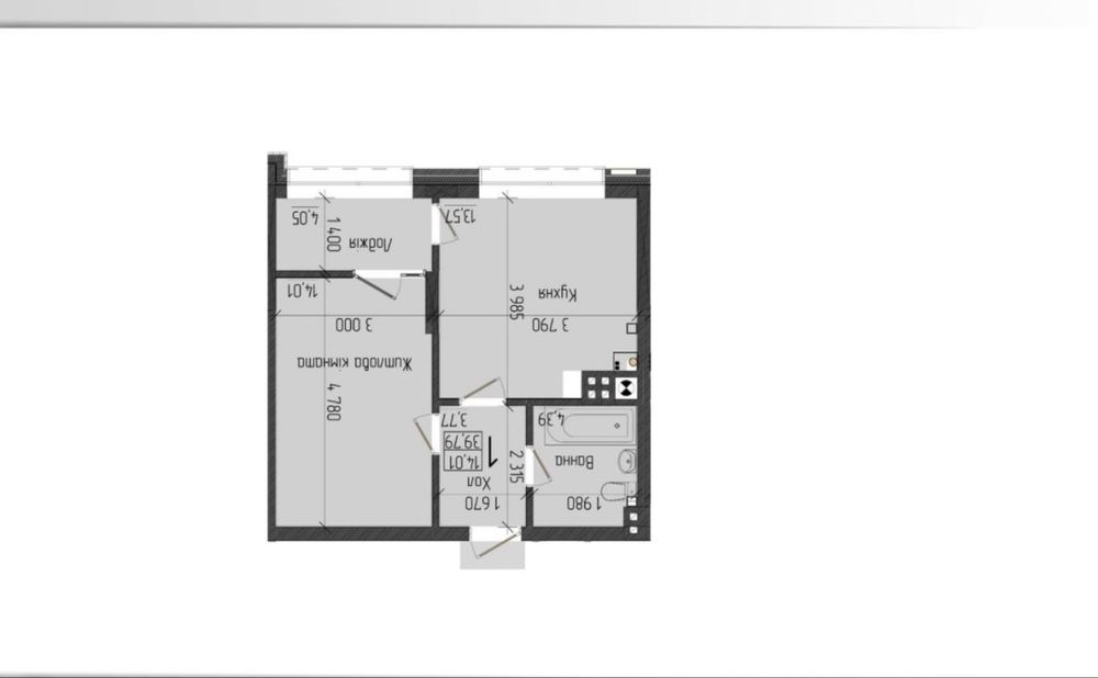 1-кімнатна квартира за адресою Незалежності просп. (площа 40 м²) - Atlanta.ua - фото 6