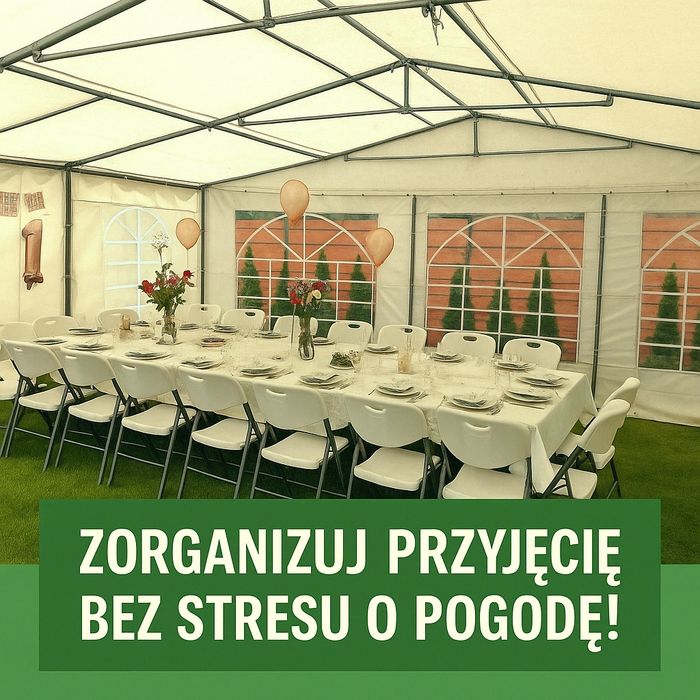 Ekskluzywne namioty na imprezy • Pełna obsługa • Wolne terminy